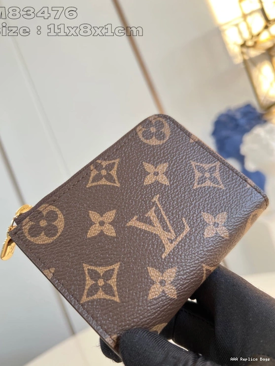 Aaa replica ru Louis Compact Wallet-11*8.5*1.5CM Vuitton Noa 0806